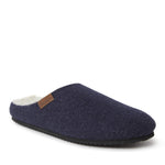 Dearfoams Men's Microwool Clog with Molded Footbed Slipper, Navy, Small