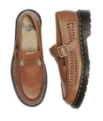 Dr. Martens Unisex Adrian T Bar Loafer, Tan, 9 US Men