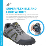 Xero Shoes Men's Mesa Trail Barefoot Waterproof Trail Runner, Steel, 11