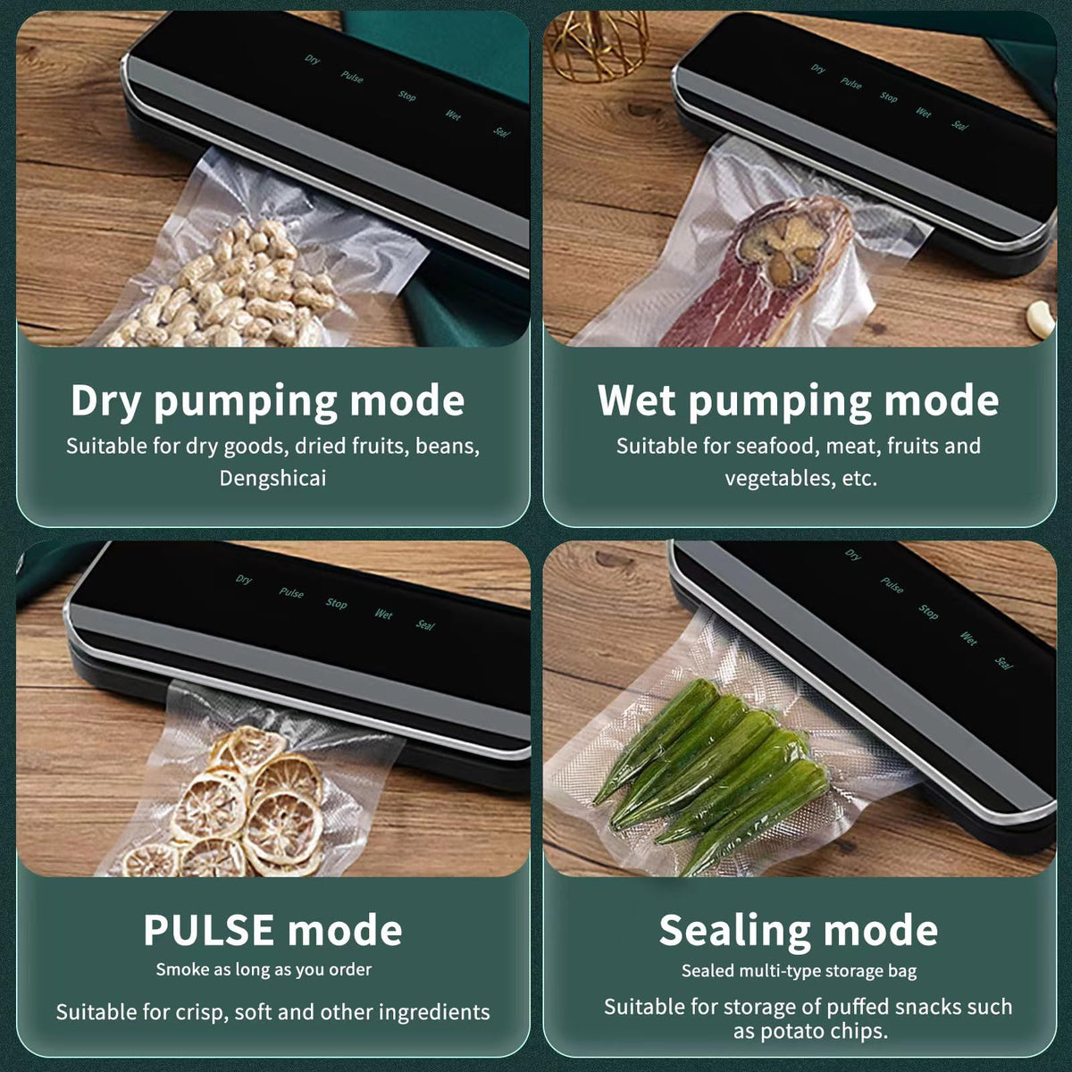 Vacuum Sealer Machine, Full Automatic Food Sealer, Vacuum Sealers Bags for Food Air Sealing System for Food Sealer Dry/Moist Food Preservation Modes