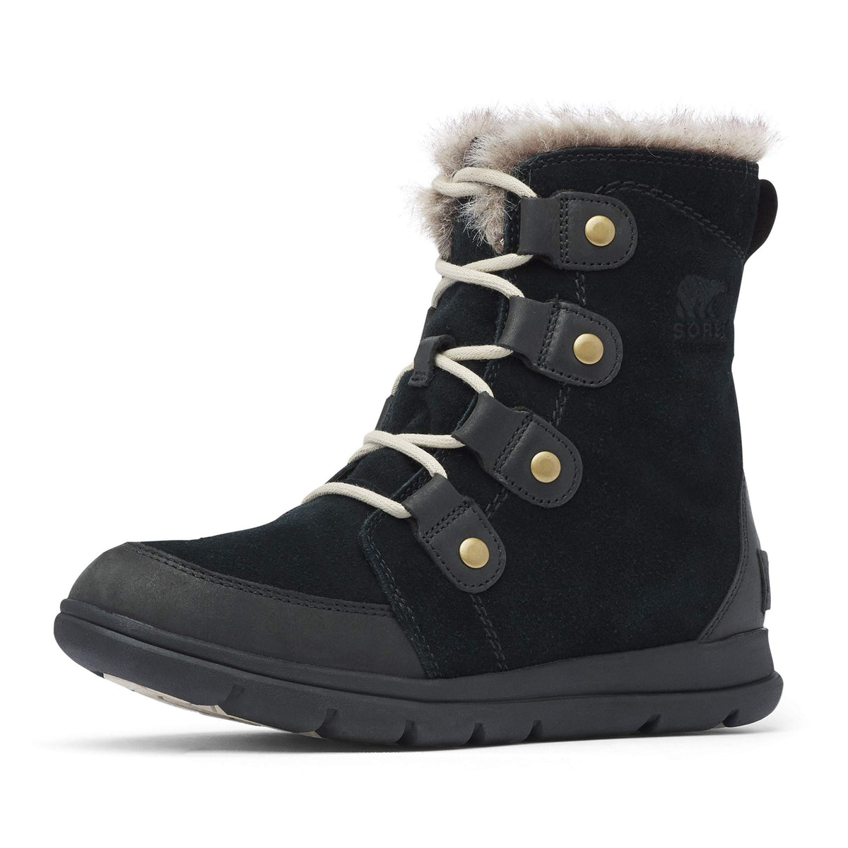 Sorel Women's Snow Winter Boots 10 Black/Dark Stone