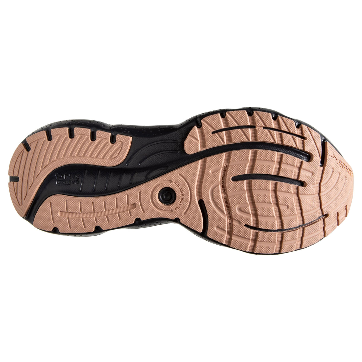 Brooks Women’s Glycerin StealthFit 20 Neutral Running Shoe - Black/Ebony/Maple - 12 Medium