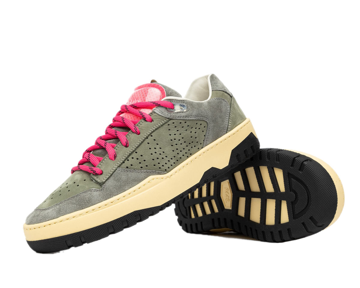 P448 Marvin Women's Sneakers (36, Army/Fuchsia, Numeric_6)