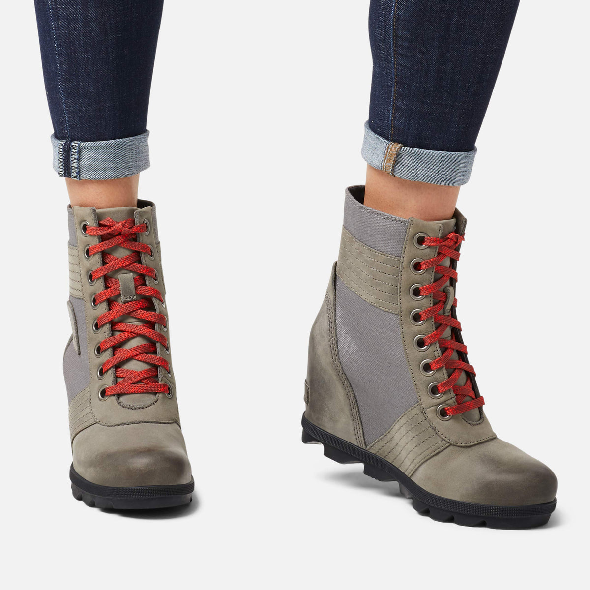 Sorel Women's Lexie Wedge Felt 5 Touchy-quarry