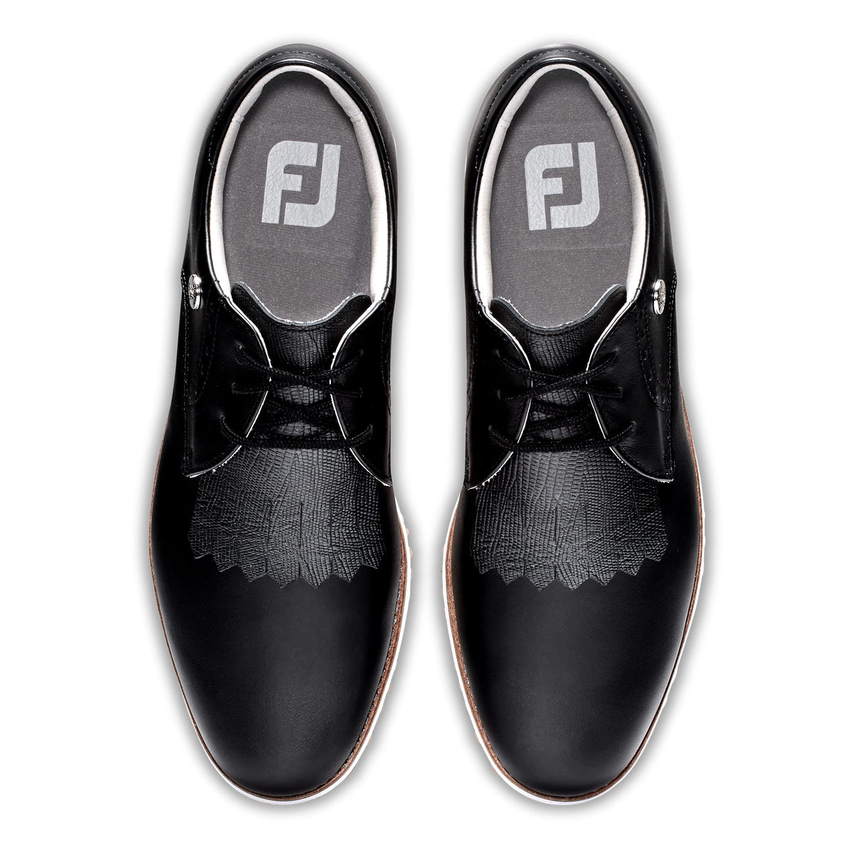FootJoy Women's Sport Retro Previous Season Style Golf Shoe, Black/Black/Black, 5.5