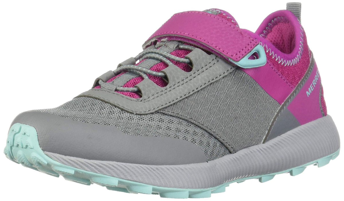 Merrell Girl's Morphisis (Little Kid/Big Kid) Grey/Pink 4.5 Big Kid M