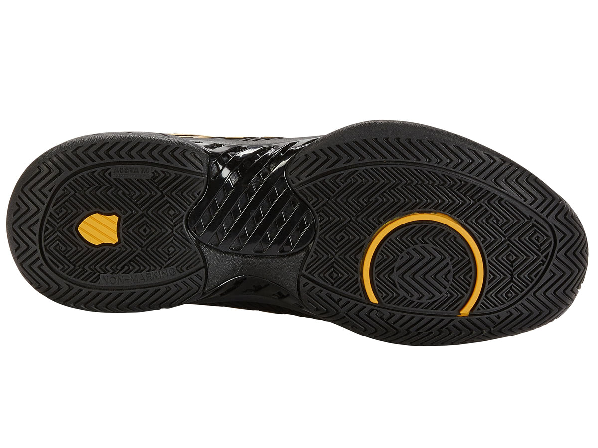 K-Swiss Men's Hypercourt Express 2 Tennis Shoe, Moonless Night/Amber Yellow, 9.5 W