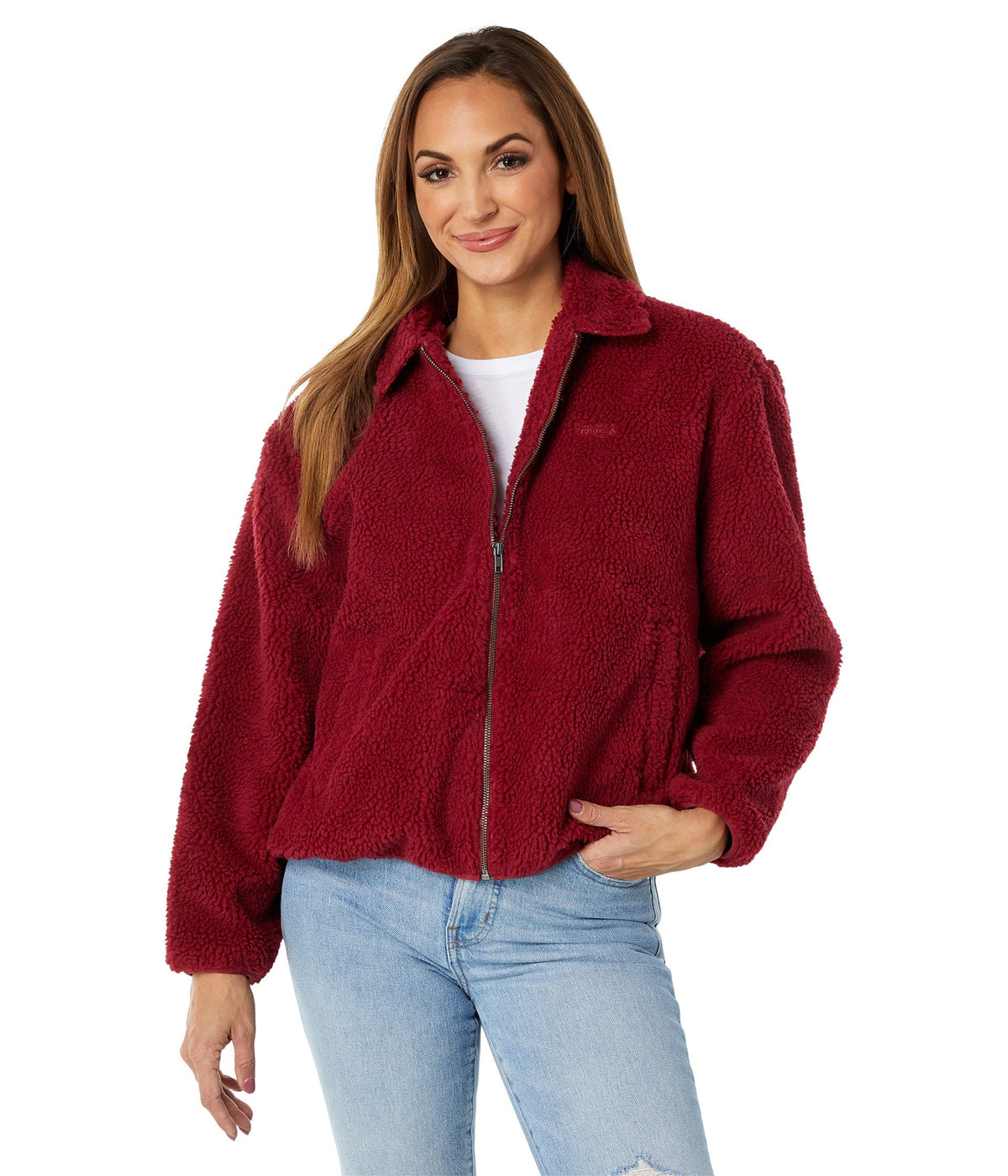 RVCA Women's Fashion Jackets Savage /Rosewood Large