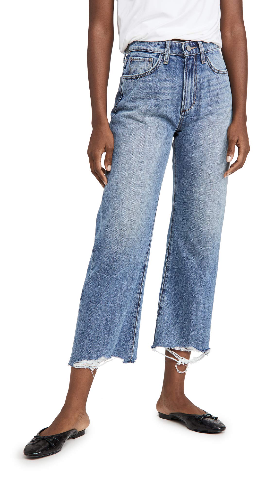 Joe's Jeans womens Blake High Rise Wide Leg Crop Jeans, Groove, 29 US