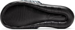 Nike Women's Victori One Slide Print Black/Black-Metallic Silver (CN9676 011) - 10