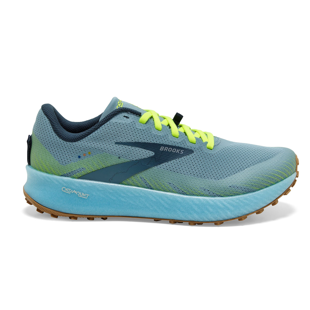 Brooks Catamount Women's Trail Running Shoe - Blue/Nightlife/Biscuit - 10.5