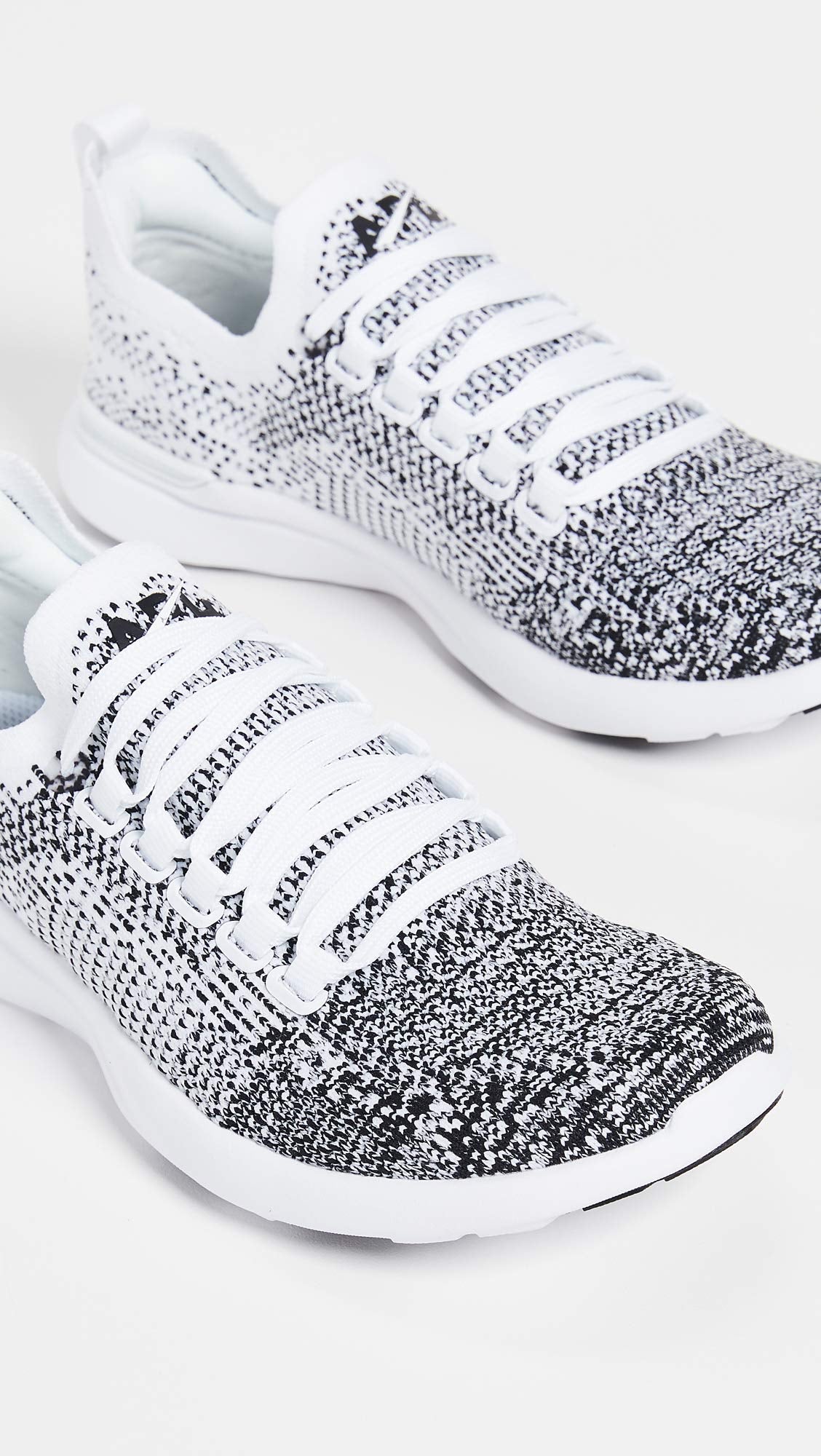 APL: Athletic Propulsion Labs Women's Techloom Breeze Sneakers, White/Black/Ombre, 9 Medium US