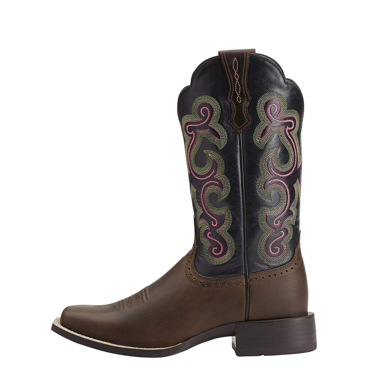 ARIAT BMVY9 Womens Quickdraw Western Boot Tack Room Chocolate 8 Wide