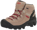KEEN Men's Targhee 2 Mid Height Waterproof Hiking Boots, Safari/Red Carpet, 14