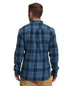 THE NORTH FACE Men's Arroyo Long Sleeve Flannel Button-Down Shirt, Shady Blue Medium Icon Plaid 2, X-Large