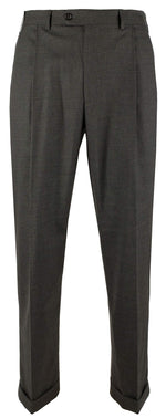 Ralph Lauren Men's Comfort Flex Pleated Cuffed Hem Dress Pants-G-36WX29L Grey