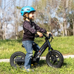 Hiboy BK1 Electric Bike for Kids Ages 3-5 Years Old, 24V 100W Electric Balance Bike with 12 inch Inflatable Tire and Adjustable Seat, Electric Motorcycle for Kids Boys & Girls (Black)