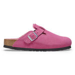 Birkenstock Women's Boston Shearling Clogs, Fuchsia Tulip, Red, 8 Medium US
