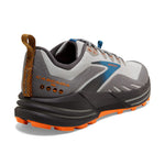 Brooks Men's Cascadia 16 Trail Running Shoe - Oyster Mushroom/Alloy/Orange - 15 Medium