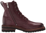 Frye Women's Ella Moto Lace Ankle Boot 7.5 Oxblood