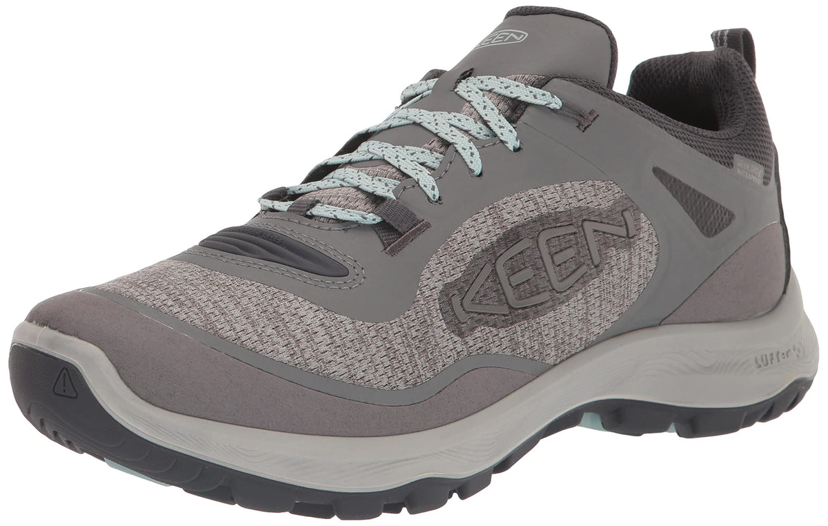 KEEN Women's Terradora Flex Low Height Waterproof Hiking Shoes, 9 US 9.5 Steel Grey/Cloud Blue