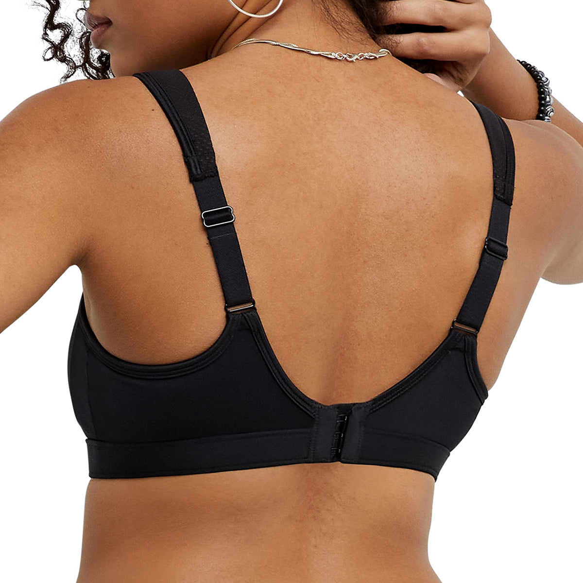 Champion womens Spot Comfort Full Support Sports Bra, Black, 38D US