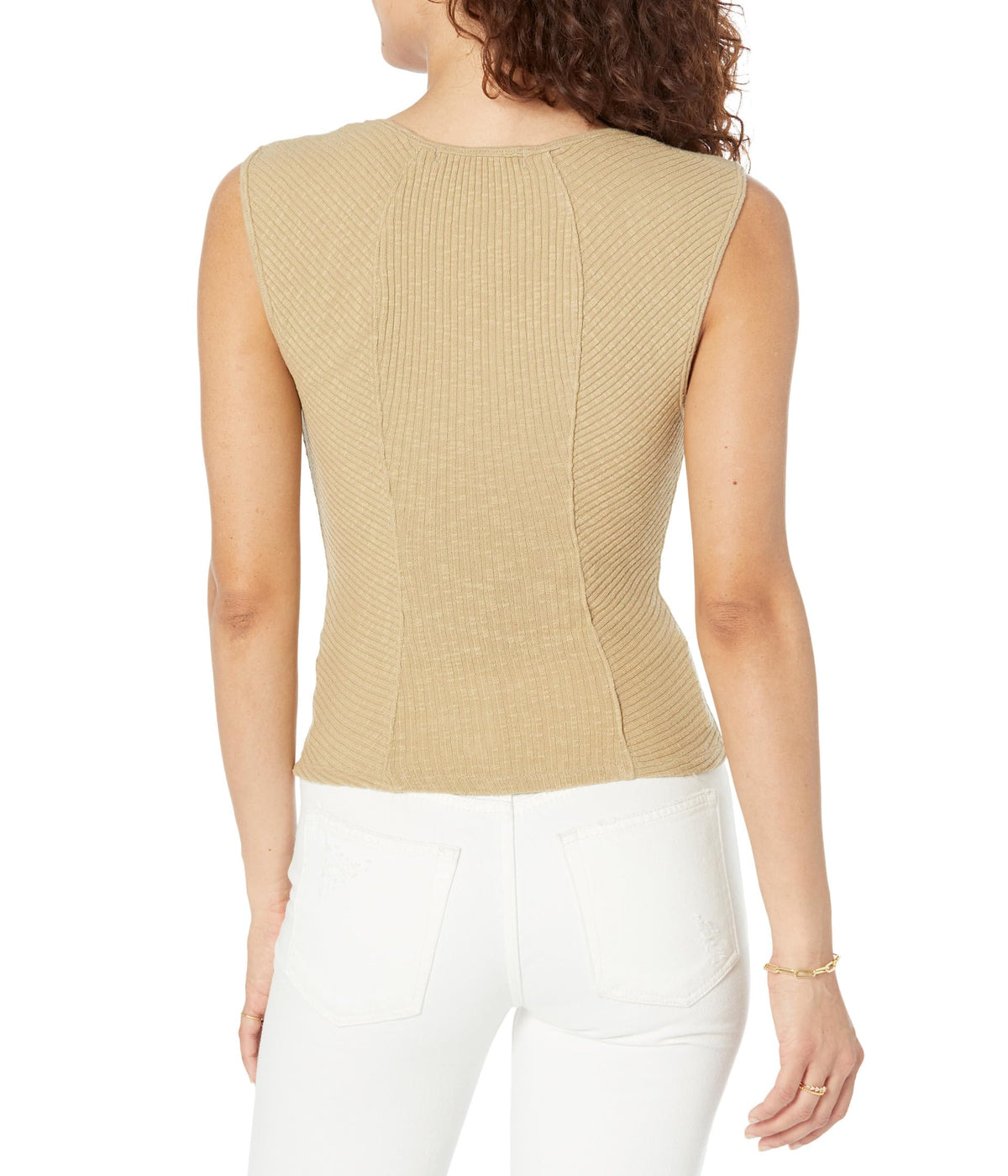 Free People Boss Babe Tank Top for Women – Cobra Print – Ribbed Knit Fabric – Rounded Hemline Cobra SM (Women's 4-6) One Size