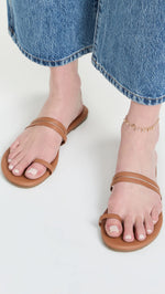 TKEES Women's Leah Sandals 8 Au Naturale