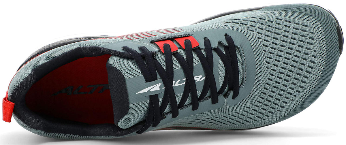 ALTRA Men's Provision 5 Road Running Shoe, Light Gray/Red, 8