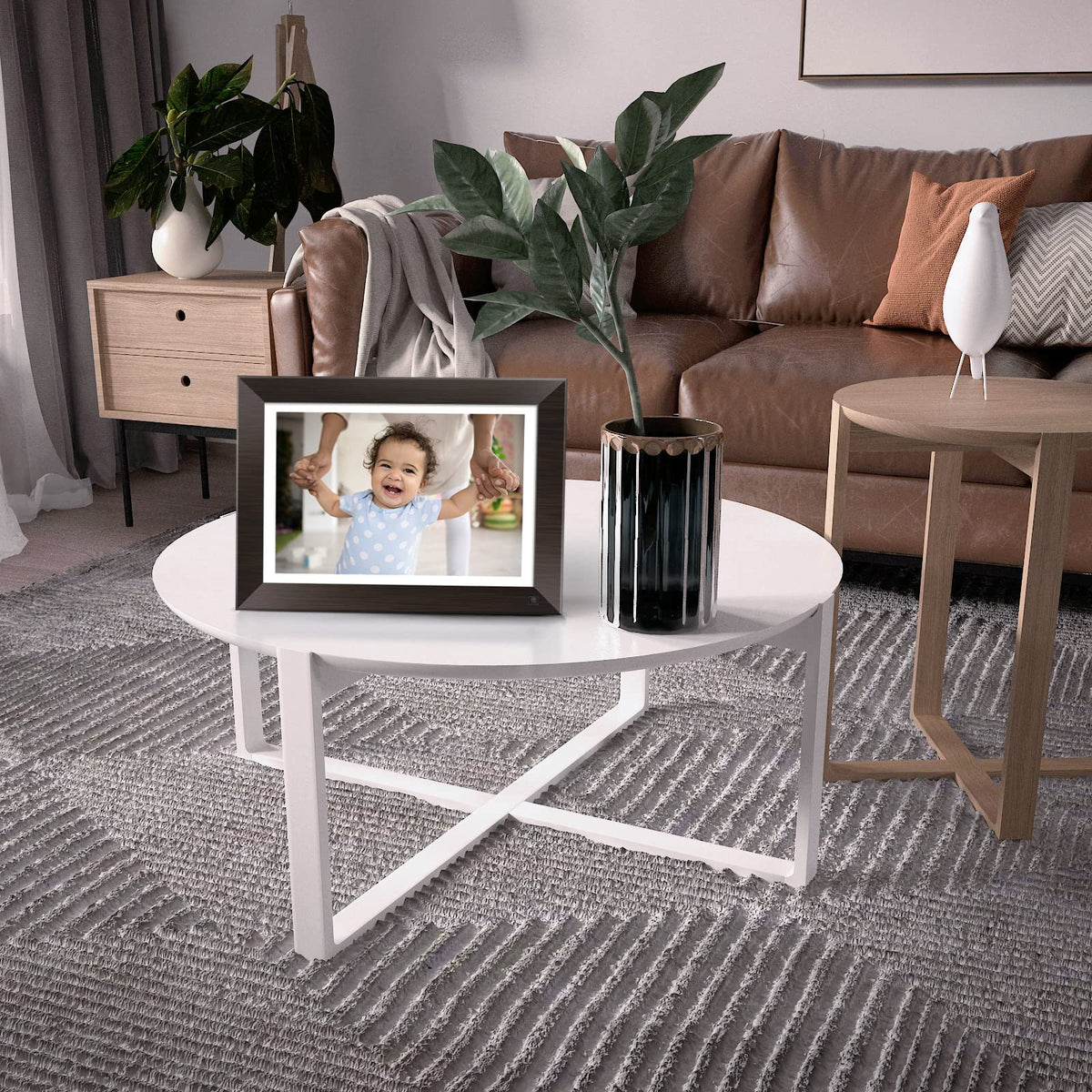 NexFoto 11 Inch Smart 32GB Digital Picture Frame 1080P, Wi-Fi Photo Frame with IPS Touch Screen, Motion Sensor, Easy Setup to Share Photos or Videos via App Email Instantly, Gift for Grandparents