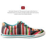 Twisted X Women's Hooey Loper, Moc Toe, Black & Serape, 10 M