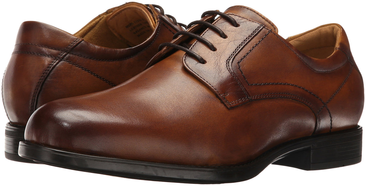 Florsheim Men's Medfield Plain Toe Oxford Dress Shoe 12 Cognac