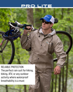 FROGG TOGGS Men's Pro Lite Rain Suit, Waterproof, Breathable, Dependable Wet Weather Protection
