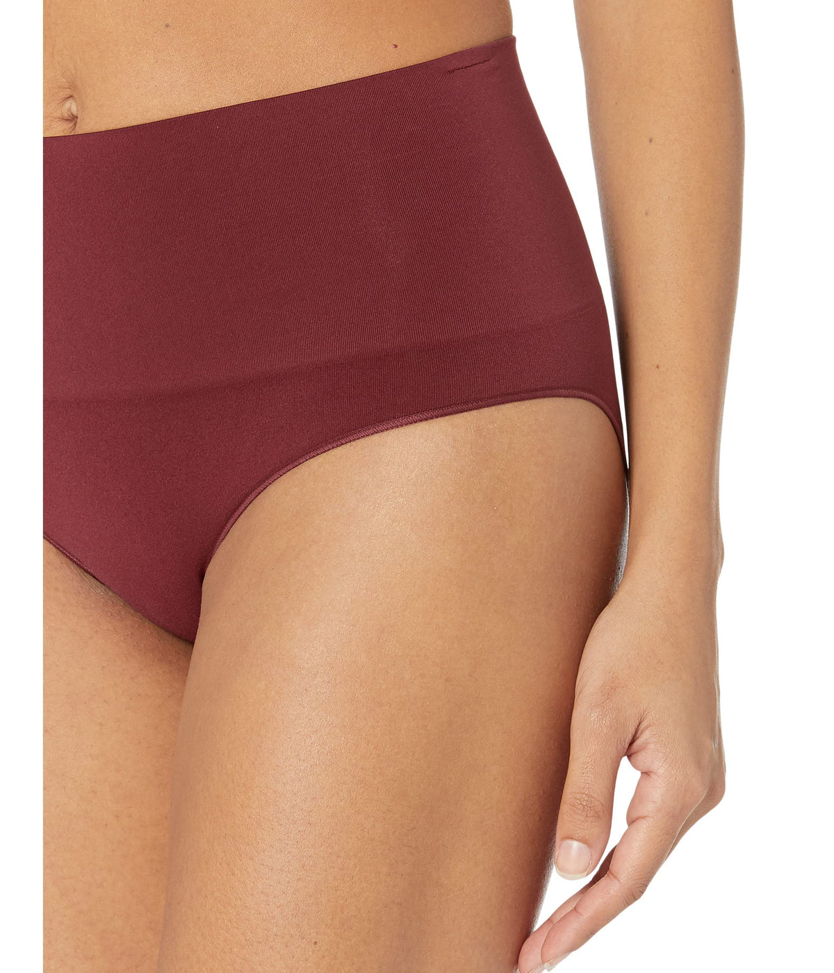 SPANX Shapewear for Women, Everyday Shaping Brief Sangria LG - Regular One Size