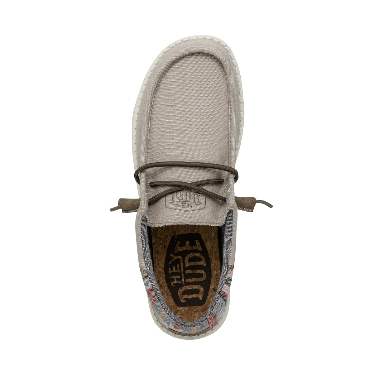 HEYDUDE Men's Wally Funk Sand Size 9| Men's Loafers | Men's Slip On Shoes | Comfortable & Light-Weight