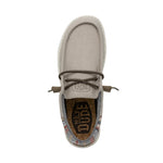 HEYDUDE Men's Wally Funk Sand Size 9| Men's Loafers | Men's Slip On Shoes | Comfortable & Light-Weight