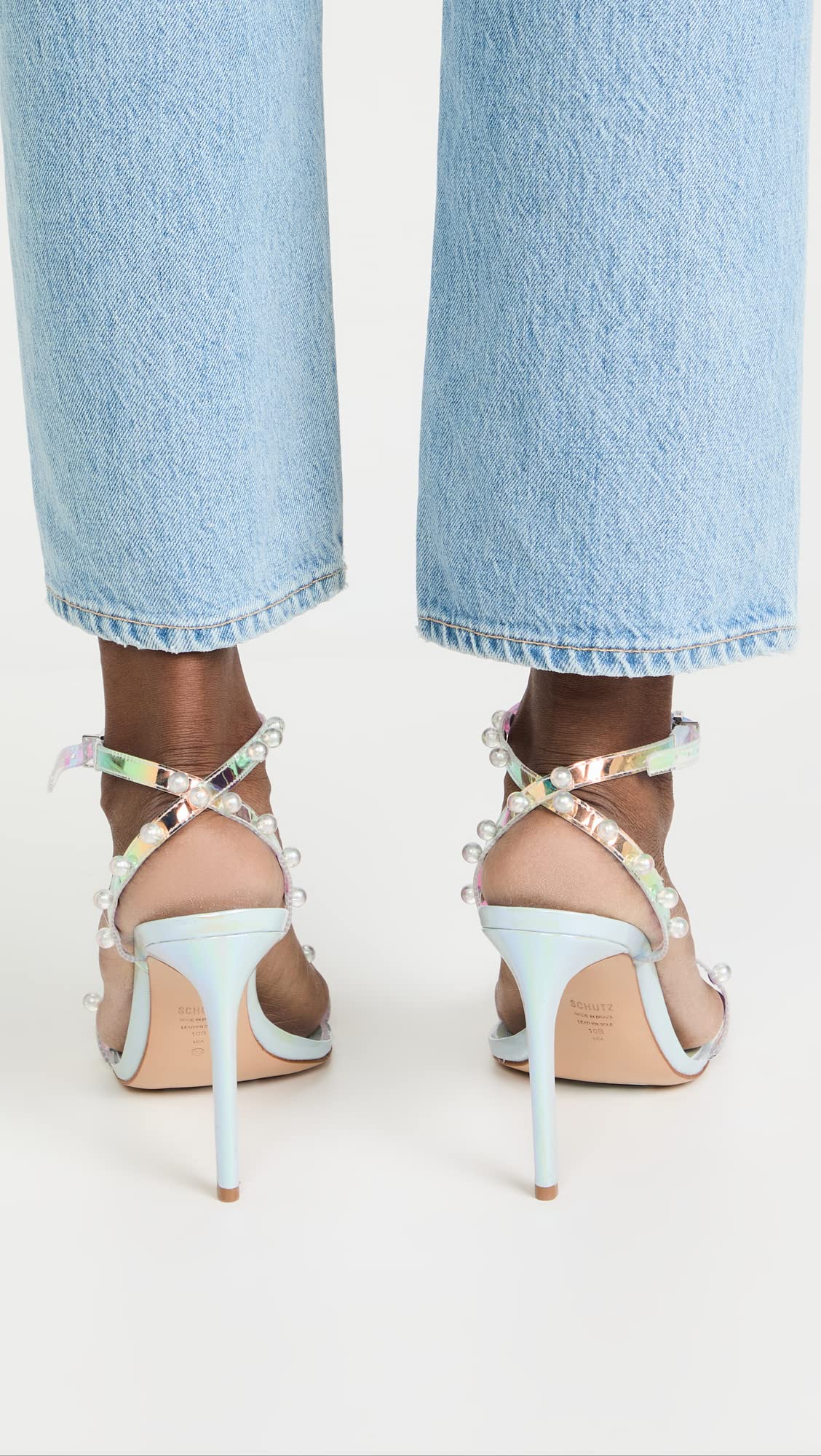 SCHUTZ Women's Pietra Sandal Sandals, Multicolor, 8 Medium US