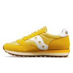 Saucony® Originals Jazz 81 Shoes for Men and Women – Wolverine Suede Upper – Cushioned Sockliner Yellow/White Men's 8.5, Women's 10 Medium