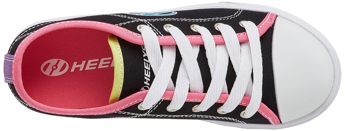 HEELYS Girl's Classic X2 (Little Kid/Big Kid/Adult) Black/Multicolor 3 Little Kid M