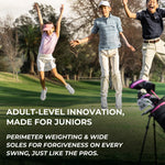 Precise XD-J Junior Complete Golf Club Set for Children Kids - 3 Age Groups Boys & Girls - Right Hand & Left Hand! (Orange Ages 3-5, Left Hand)