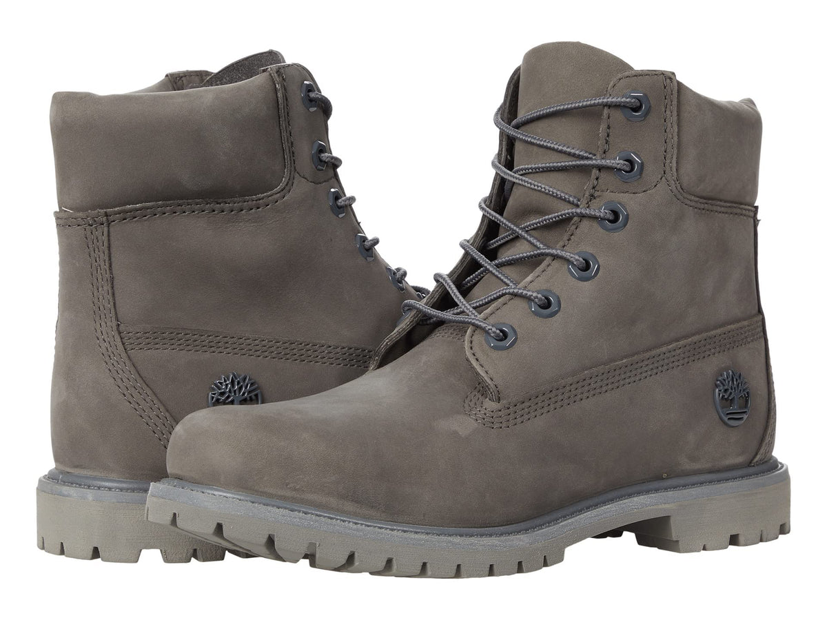 Timberland 6" Premium Boot - Boots for Women - Waterproof Nubuck Leather - Padded Collar - Rustproof Hardware Castlerock 9.5 B - Medium