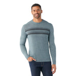 Smartwool Men's Sparwood Stripe Crew Sweater Twilight Blue Marl L