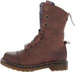 Dr. Martens Women's Aimilie Boot,Dark Brown Darkend Mirage,5 UK/7 M US