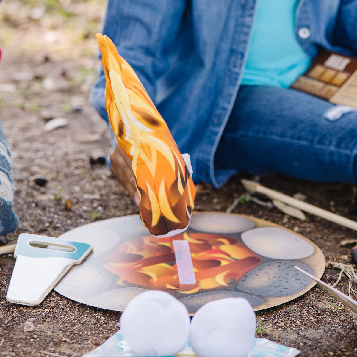 Melissa & Doug Let's Explore Campfire S'Mores Play Set Play Campfire Sets For Kids Ages 3+