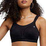 Champion womens Spot Comfort Full Support Sports Bra, Black, 38D US