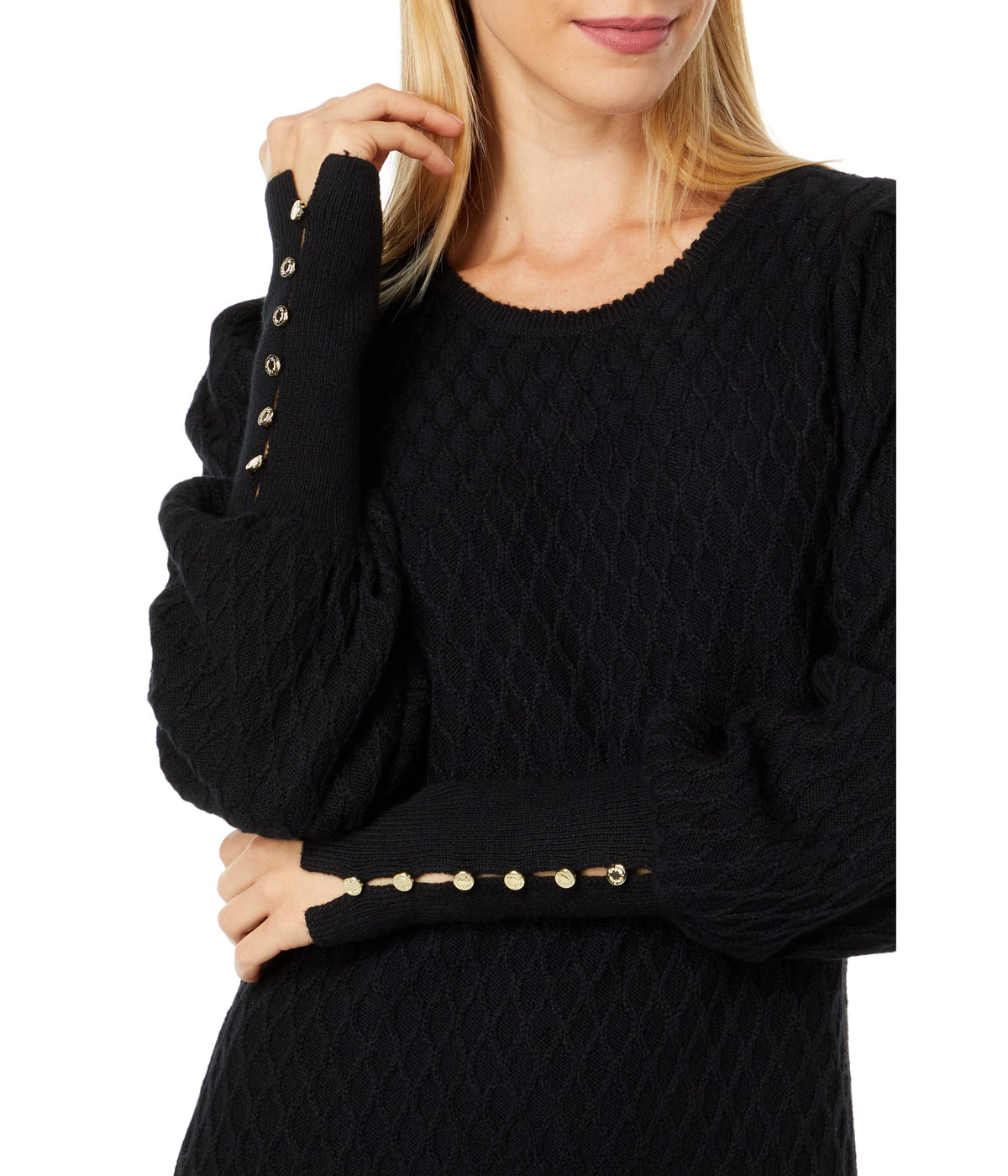 Lilly Pulitzer Jacquetta Sweaterdress Black XL