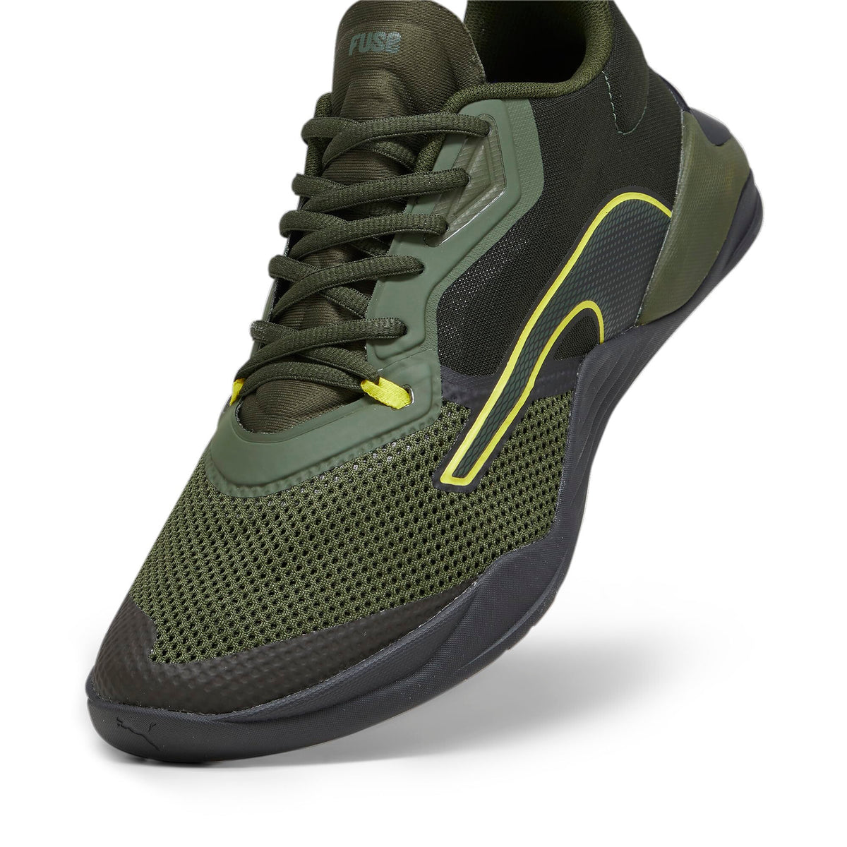 PUMA Men's Fuse V2.0 13 Myrtle-puma Black-yellow Burst