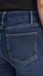 FRAME Women's Petite Le Pixie Super High Flare Jeans, Majesty, Blue, 25