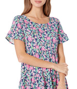 Lilly Pulitzer Jodee Dress Low Tide Navy Garden Variety XS