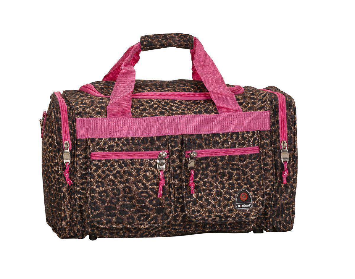 Rockland Bag, Pink Leopard, 19" Duffel